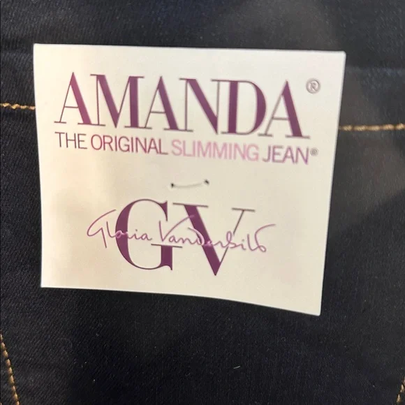 NWT Size 18, Gloria Vanderbilt Blue Jeans - Picture 6 of 9